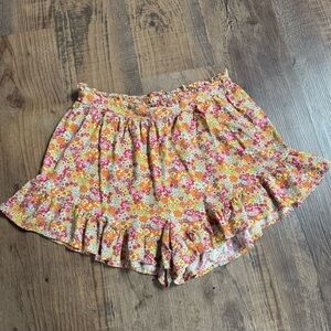 Flowy Floral Shorts Medium Wild Fable M boho High Rise Elastic Waist Pull On